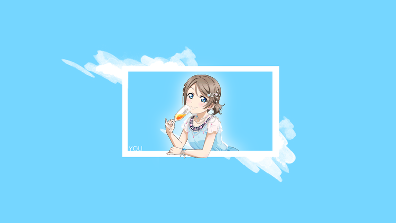 渡边曜 LoveLive!Sunshine!! 动漫 纯色背景 高清壁纸