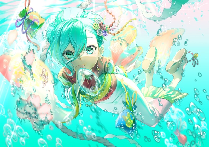 水下初音未来壁纸合集