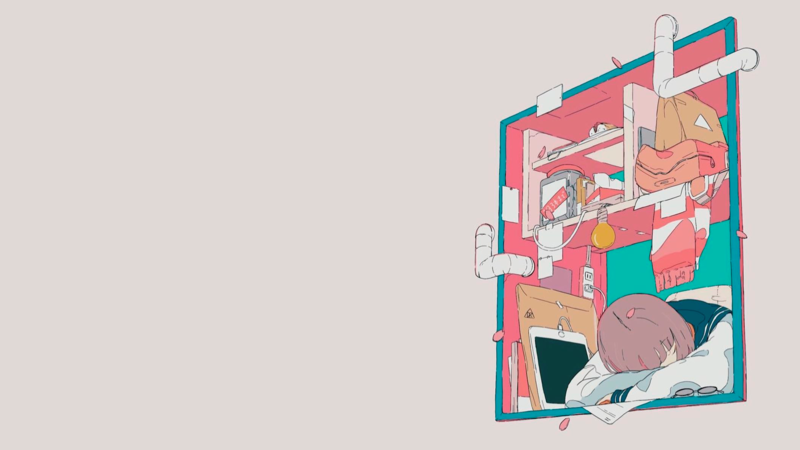 二次元萌妹简约壁纸合集