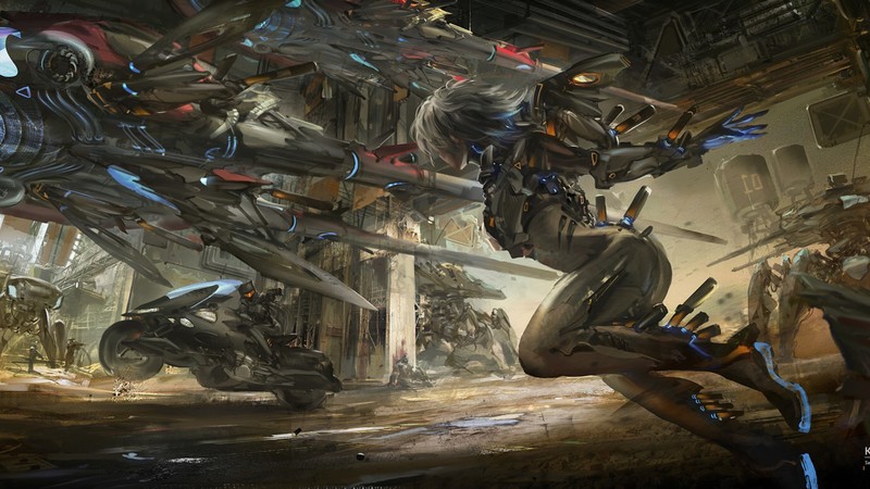 这组科幻风动漫少女壁纸太绝了