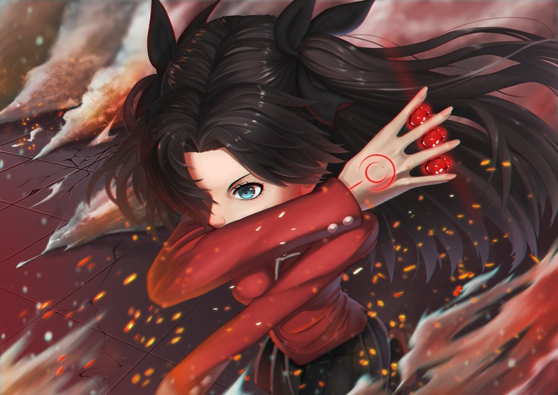 远坂凛的战场同人壁纸