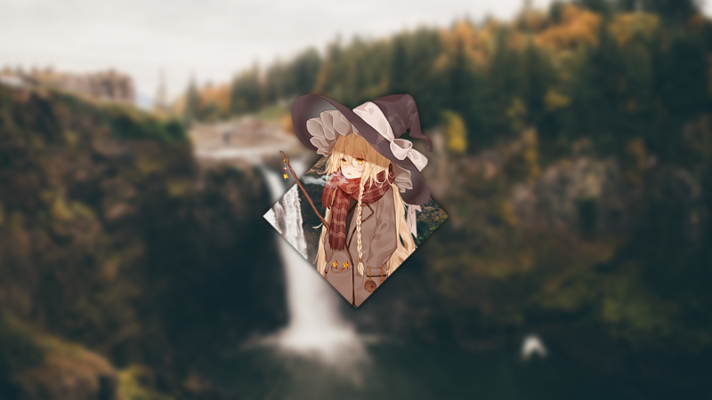 二次元少女画中画 高清动漫壁纸