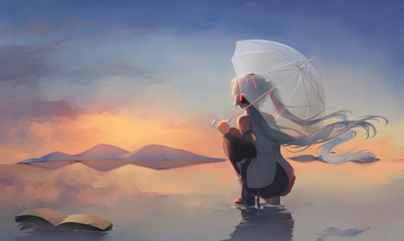 初音未来同人插画合集 氛围感拉满的二次元少女壁纸