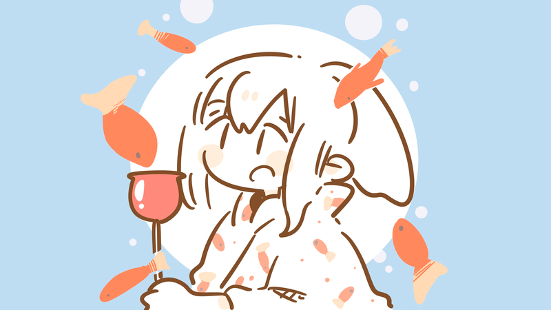 这组壁纸太绝！二次元少女和风穿搭氛围感拉满