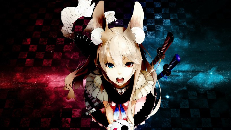 动漫女孩兽耳造型高清壁纸合集