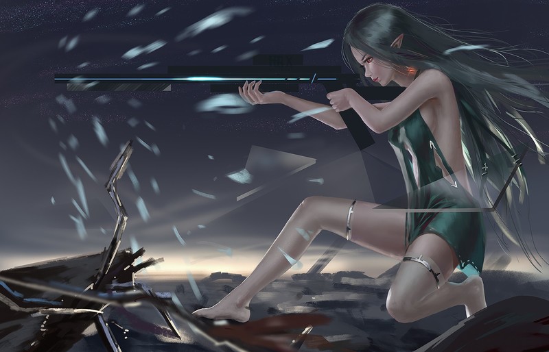超绝动漫少女枪系壁纸合集