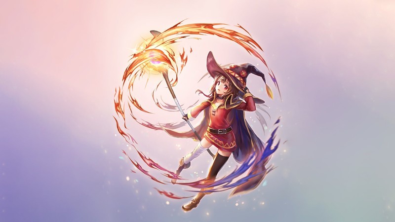 惠惠燃焰魔法同人壁纸合集