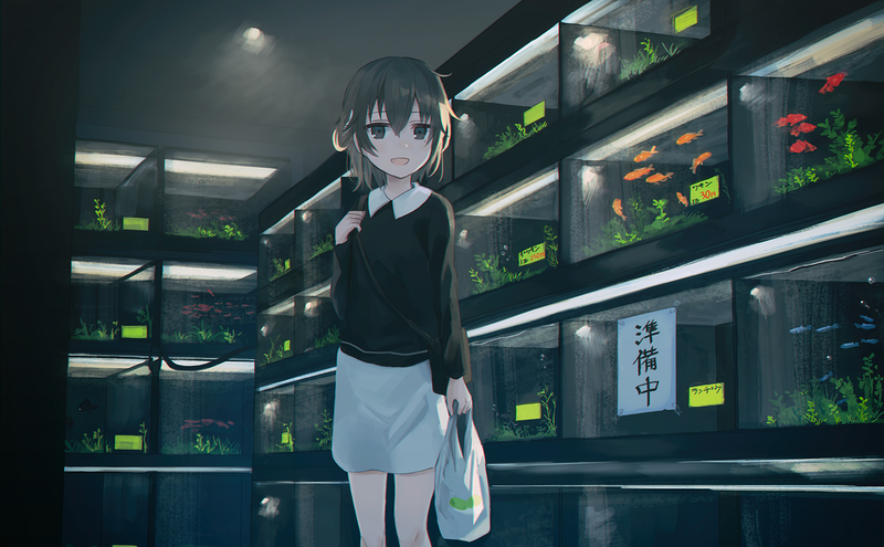 动漫少女治愈场景壁纸