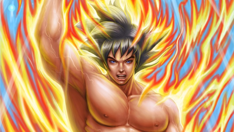 龙珠超自在极意功悟空壁纸 超燃还原动漫名场面