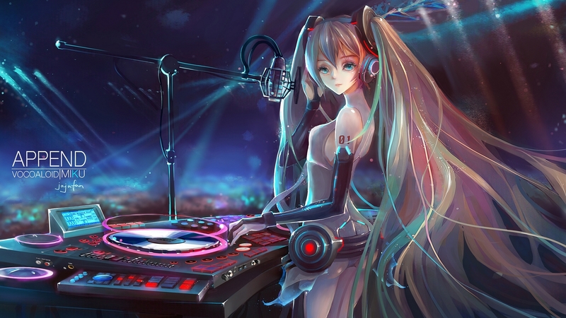 DJ风初音未来少女壁纸