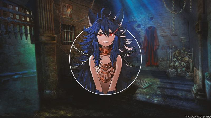 蓝发红眼动漫少女壁纸合集