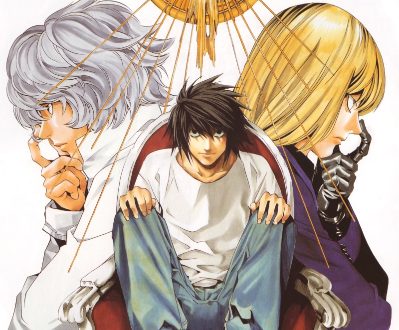 死亡笔记高清壁纸 梅洛、L、尼亚、动漫壁纸