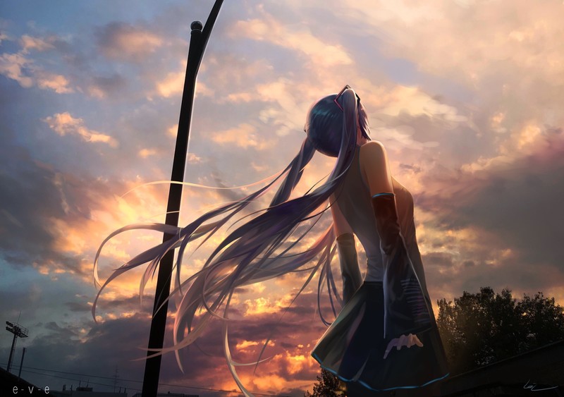 初音未来绝美4K壁纸 二次元少女心动瞬间