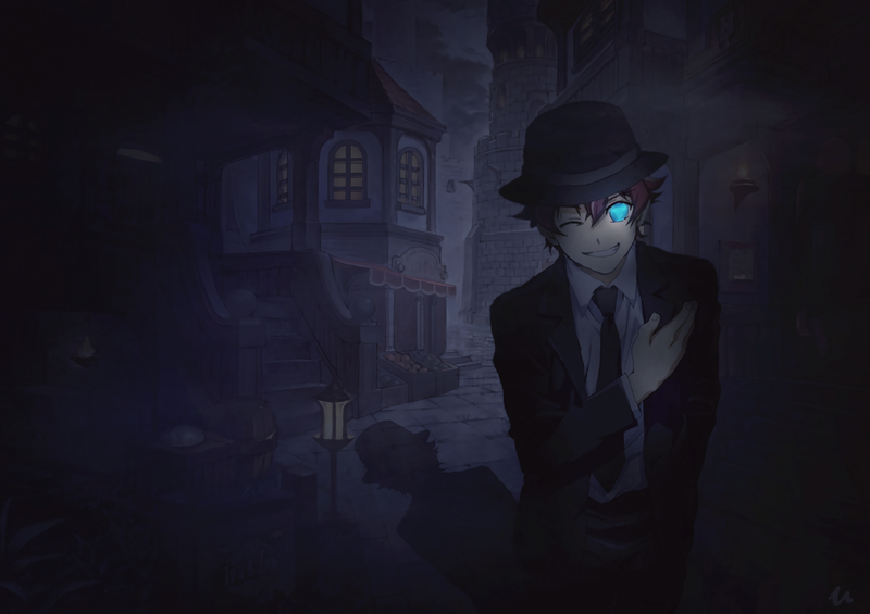 血界战线 动漫壁纸 蓝眼睛 莱昂纳多·沃奇 青色高清壁纸