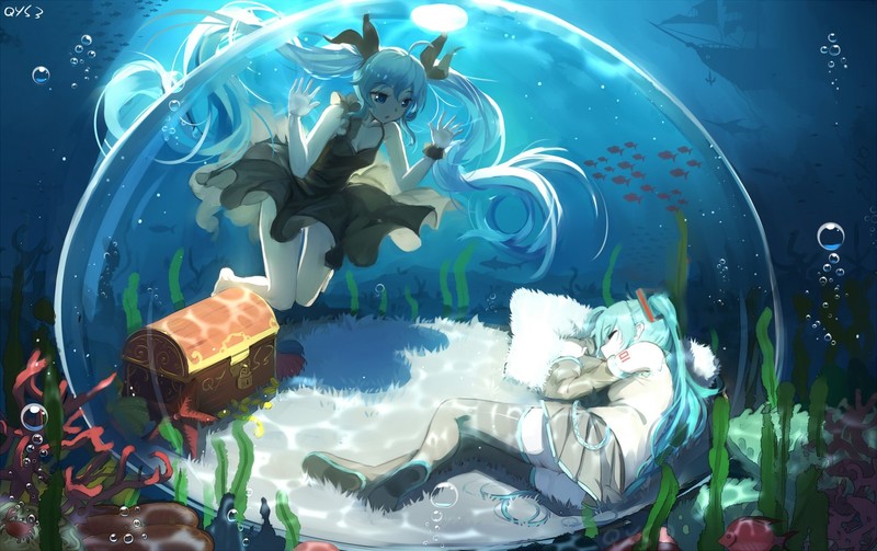 初音未来水下壁纸合集