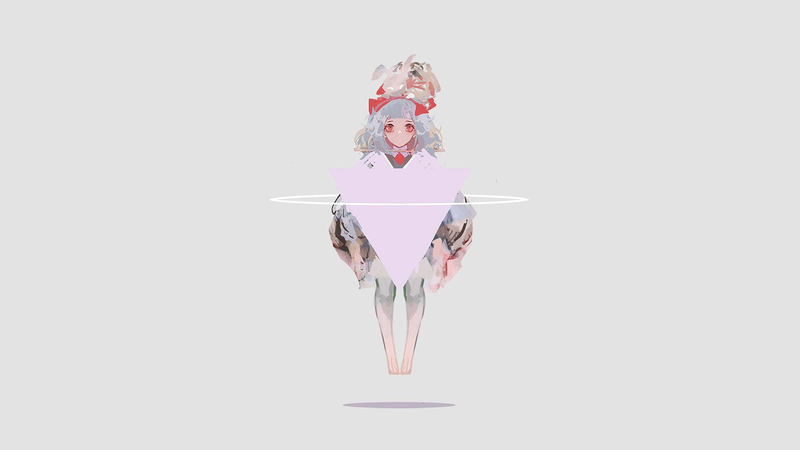 这款极简风二次元少女壁纸太绝了