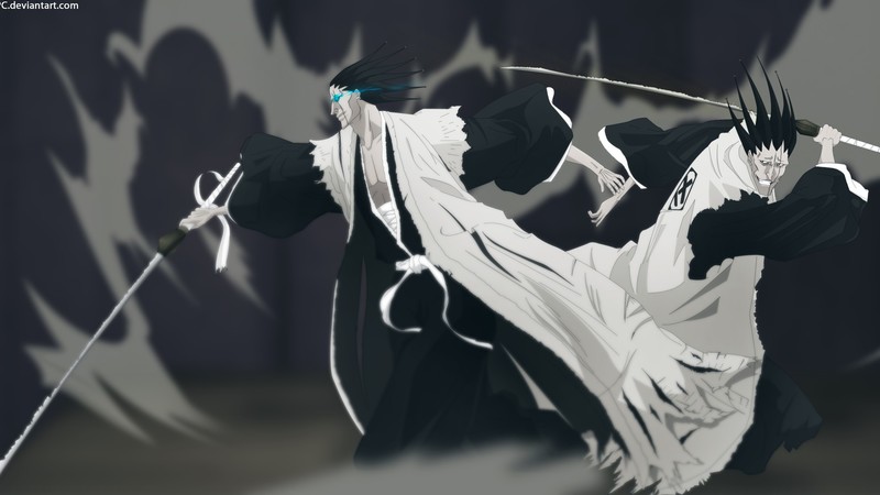 死神主题动漫战士刀剑壁纸 画师站高清美图