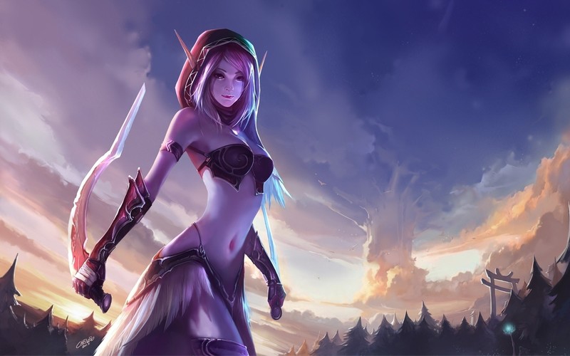 魔兽世界游戏动漫少女高清壁纸