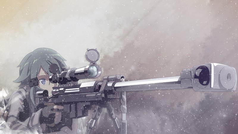 刀剑神域朝田诗乃壁纸合集 玩家必存的GGO飒爽女神壁纸