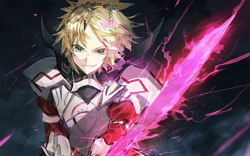 Fate系列英灵壁纸合集： saber、莫德雷德等持剑少女高清图