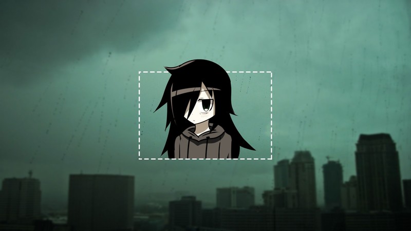 宅女小黑的雨夜同人壁纸