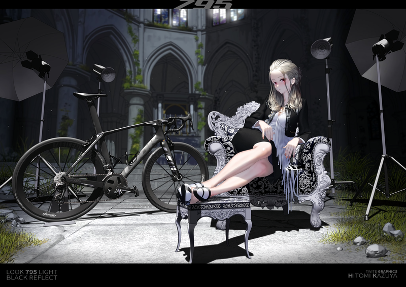 绝美动漫少女壁纸合集 红眸单车长腿超养眼