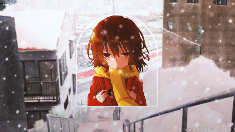 这组二次元少女画中画壁纸太绝了