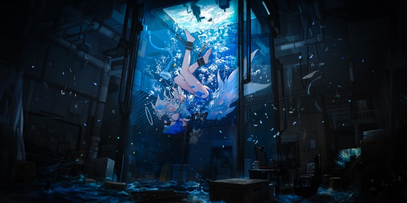 水下动漫游戏少女壁纸合集