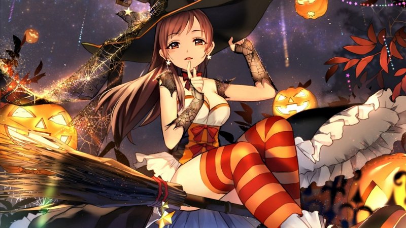 万圣节魔女主题二次元壁纸合集
