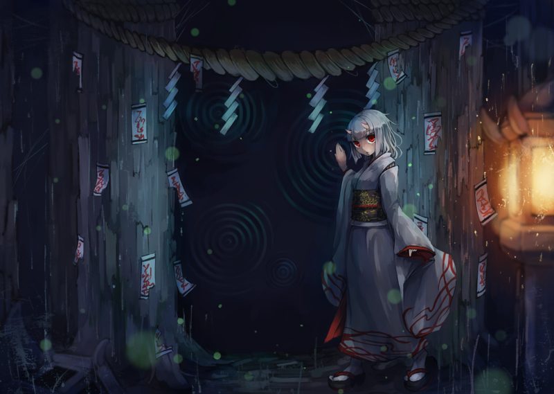 谁能拒绝红瞳犄角的动漫少女壁纸