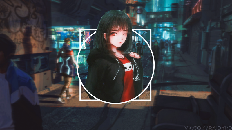 这组壁纸全是画中画风格的动漫少女美图