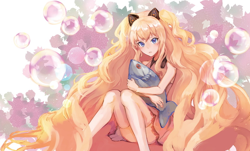 高清手机壁纸：舰娘少女棕发齐刘海写真