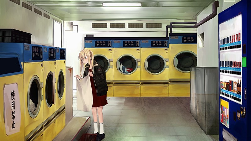 笨女孩动画 4K高清壁纸