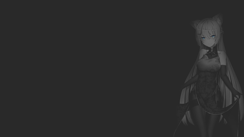 这套黑白极简风二次元壁纸太戳人了