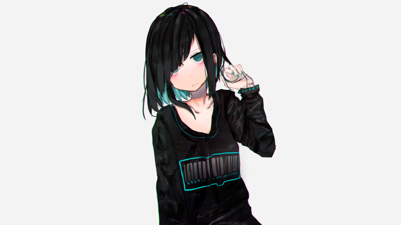 忧郁氛围感拉满！动漫少女白背景高清壁纸合集