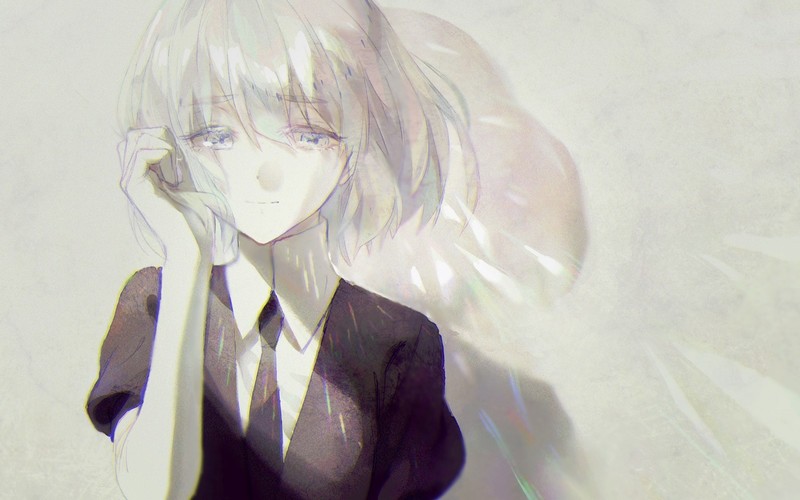 《宝石之国》钻石角色 动漫领带西装高清壁纸