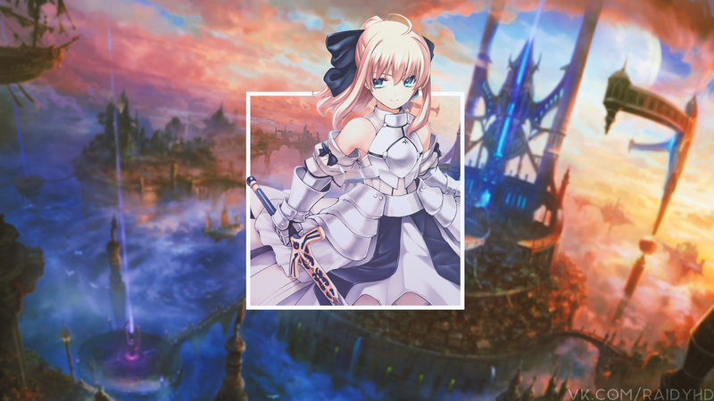 Fate系列同人壁纸合集！萌妹画中画超养眼