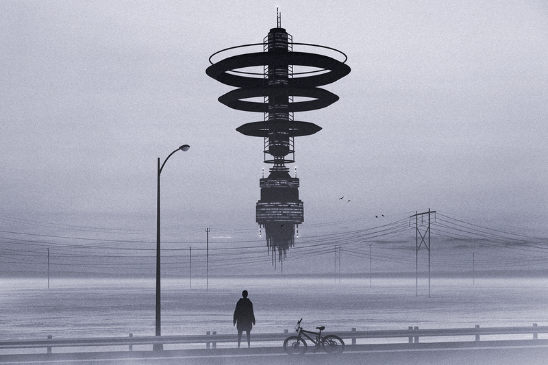 奥丝卡黑白动漫数字艺术高清壁纸