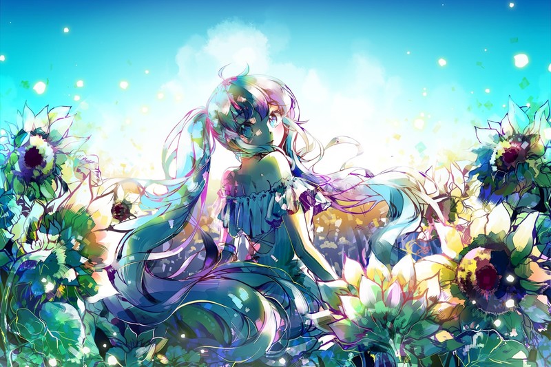 壁纸推荐！长发动漫少女绝美氛围感图