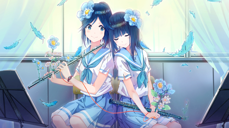 吹响吧！上低音号 绝美壁纸合集，少女与乐器的治愈时刻