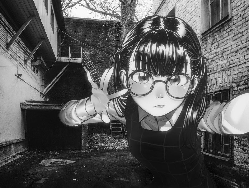 黑白动漫漫画高清壁纸