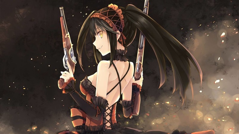 约会大作战精美壁纸：持械少女来袭