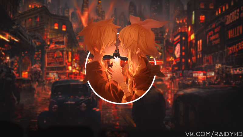 镜音双子&初音未来等Vocaloid角色画中画壁纸