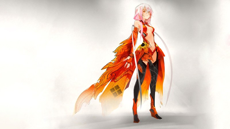 楪祈绝美壁纸合集！粉发红眸的罪恶王冠少女