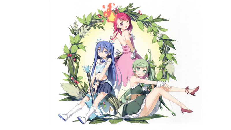 画师kantoku笔下的弹吉他动漫少女 高清壁纸