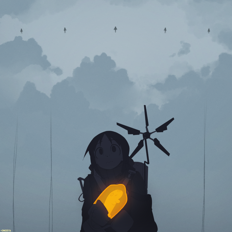 少女终末旅行×死亡搁浅同人创作 两位少女的末日云下漫游