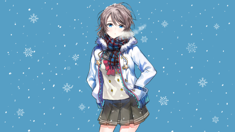 水团渡边曜冬日壁纸合集