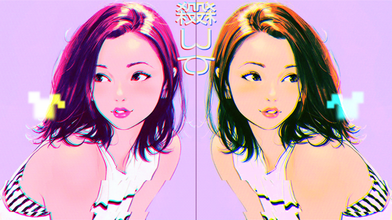 Ilya Kuvshinov绘制的蒸汽波风少女插画壁纸合集