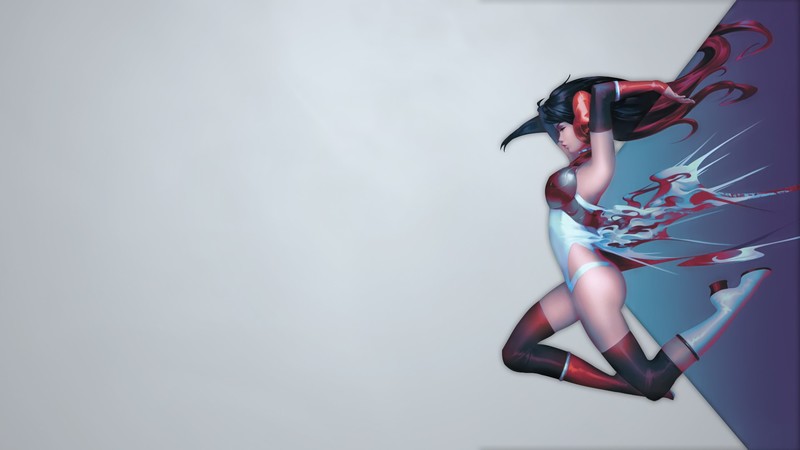 极简风二次元少女插画壁纸