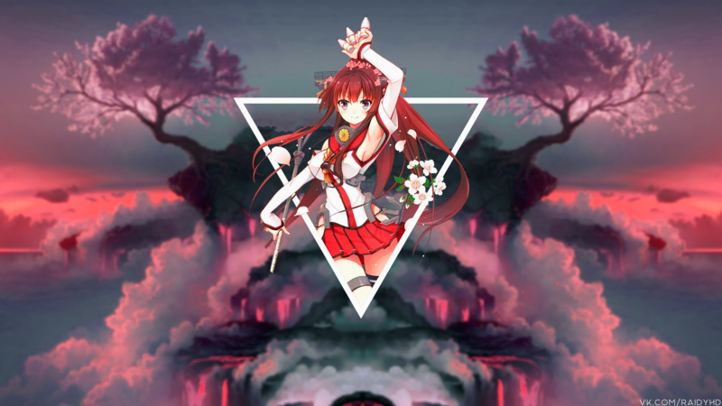 舰娘樱花画中画壁纸合集